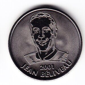 2001 Jean Beliveau NHL All Stars Medal (b70)